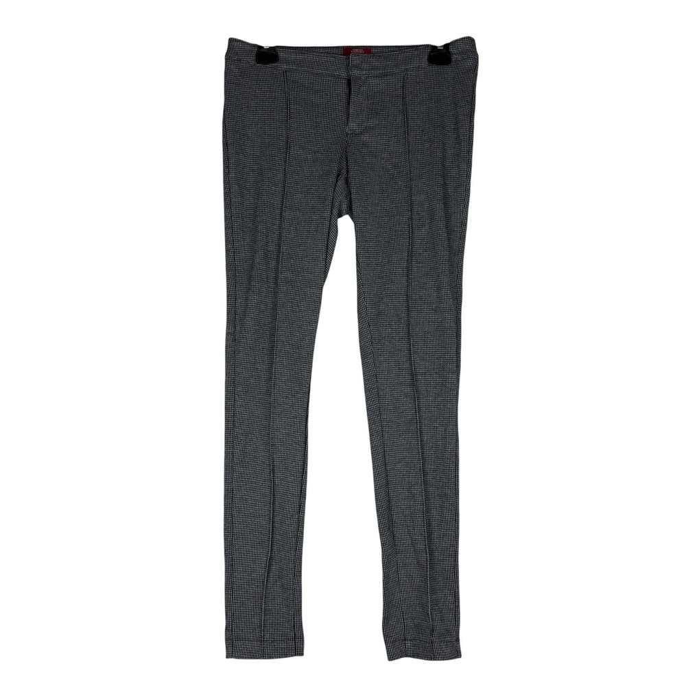 Merona‎ Pants Womens 2 Gray Ponte Slim Leg Stretch Check Ankle Dress Work